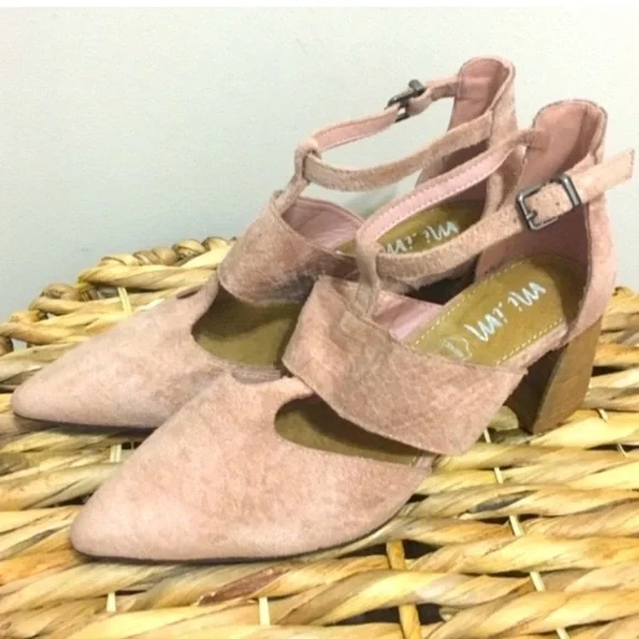 🆕 “Paige” Mi.iM Wooden Block Faux Suede Sandals! NWT! 💥 - Picture 3 of 9